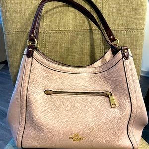 Coach Kristy Shoulder Bag Blush color with dark accent